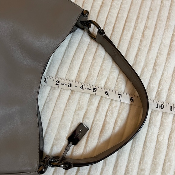 Coach Nomad | Leather Hobo Bag | Dark Fog + Black Accents - Picture 15 of 17